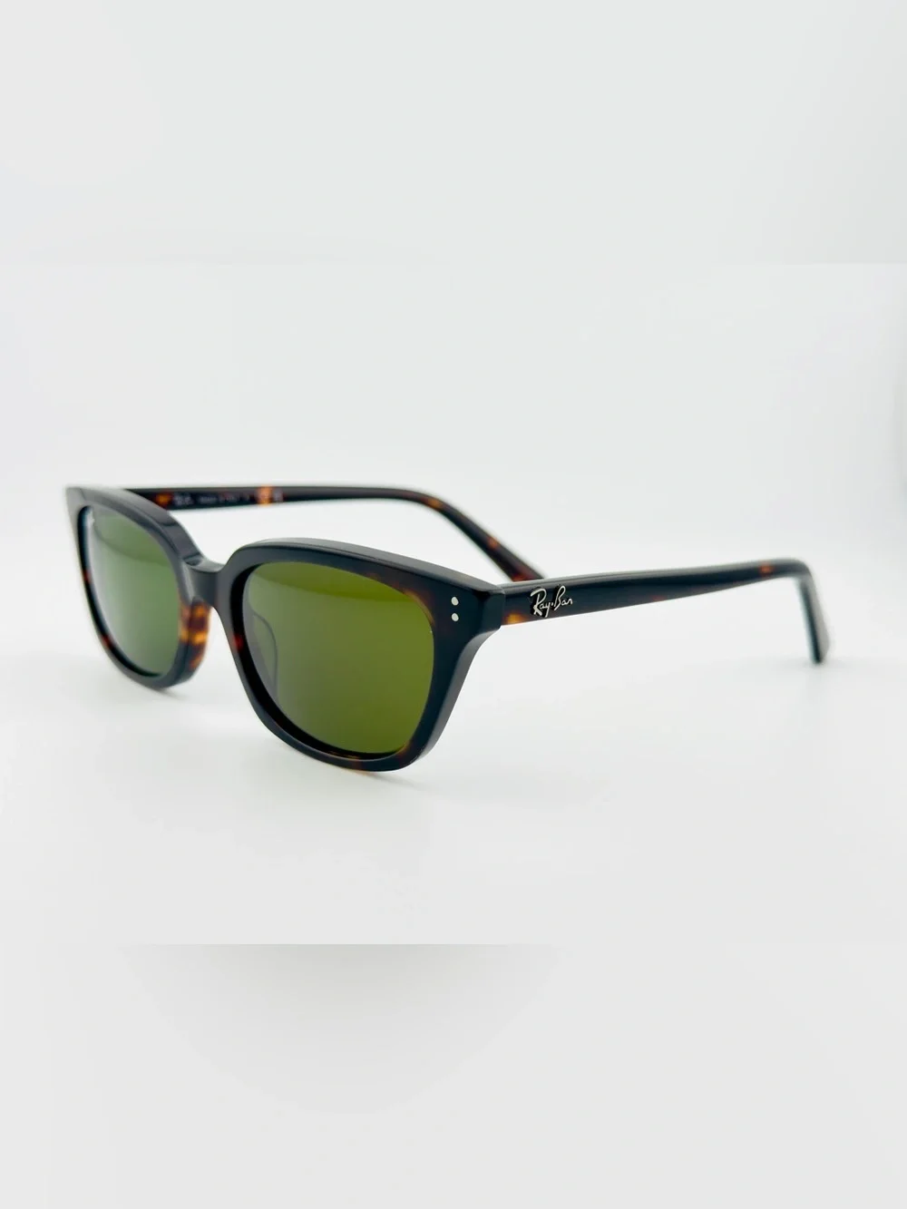 Ray-Ban Sunglasses RB4456 Zaya Bio Based Polished Havana Frame Green Lens UNISEX